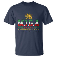 Make Iran Great Again Patriotic MIGA T Shirt Lion and Sun Persian Flag Freedom Iranian Revolution