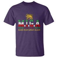 Make Iran Great Again Patriotic MIGA T Shirt Lion and Sun Persian Flag Freedom Iranian Revolution