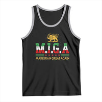 Make Iran Great Again Patriotic MIGA Tank Top Lion and Sun Persian Flag Freedom Iranian Revolution