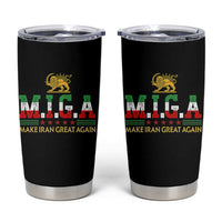 Make Iran Great Again Patriotic MIGA Tumbler Cup Lion and Sun Persian Flag Freedom Iranian Revolution