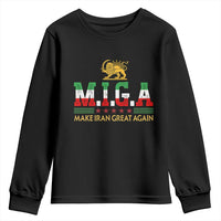 Make Iran Great Again Patriotic MIGA Youth Sweatshirt Lion and Sun Persian Flag Freedom Iranian Revolution