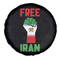 Free Iran Raised Fist Spare Tire Cover Persian Flag Lion and Sun Emblem Iranian Revolution