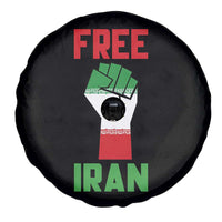Free Iran Raised Fist Spare Tire Cover Persian Flag Lion and Sun Emblem Iranian Revolution