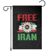 Free Iran Sunflower Garden Flag Persian Flag Lion and Su Iranian Revolution Freedom Supporters