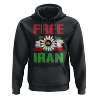 Free Iran Sunflower Hoodie Persian Flag Lion and Su Iranian Revolution Freedom Supporters