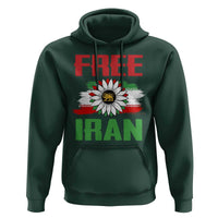 Free Iran Sunflower Hoodie Persian Flag Lion and Su Iranian Revolution Freedom Supporters