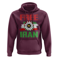 Free Iran Sunflower Hoodie Persian Flag Lion and Su Iranian Revolution Freedom Supporters