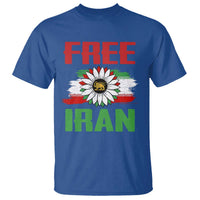 Free Iran Sunflower T Shirt Persian Flag Lion and Su Iranian Revolution Freedom Supporters