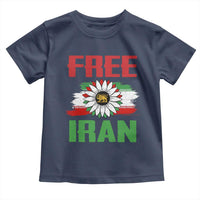 Free Iran Sunflower Toddler T Shirt Persian Flag Lion and Su Iranian Revolution Freedom Supporters