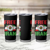 Free Iran Sunflower Tumbler Cup Persian Flag Lion and Su Iranian Revolution Freedom Supporters