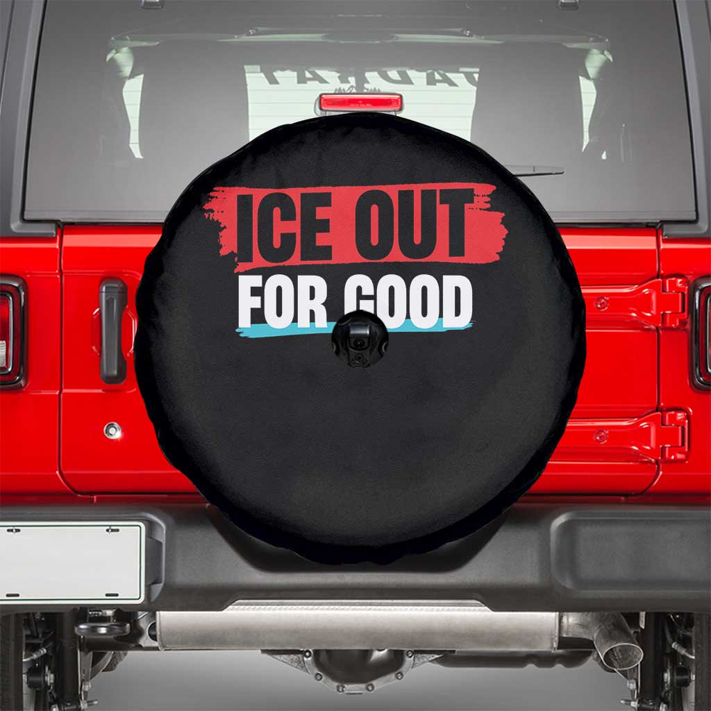 Ice Out For Good Spare Tire Cover Subtle Against Ice Protest Political Resistance