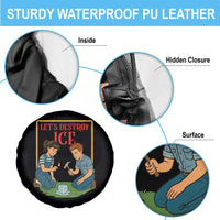 Let’s Destroy ICE Spare Tire Cover Retro Parody Protest with Satirical Childhood Graphic