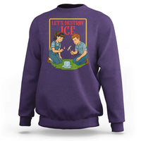 Let’s Destroy ICE Sweatshirt Retro Parody Protest with Satirical Childhood Graphic