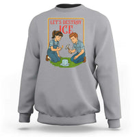 Let’s Destroy ICE Sweatshirt Retro Parody Protest with Satirical Childhood Graphic