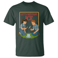 Let’s Destroy ICE T Shirt Retro Parody Protest with Satirical Childhood Graphic