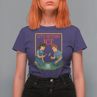 Let’s Destroy ICE T Shirt For Women Retro Parody Protest with Satirical Childhood Graphic