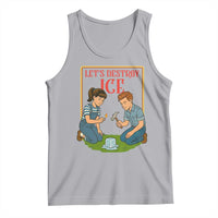 Let’s Destroy ICE Tank Top Retro Parody Protest with Satirical Childhood Graphic