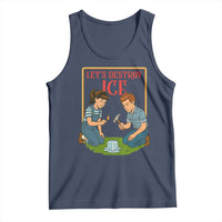 Let’s Destroy ICE Tank Top Retro Parody Protest with Satirical Childhood Graphic