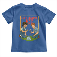 Let’s Destroy ICE Toddler T Shirt Retro Parody Protest with Satirical Childhood Graphic