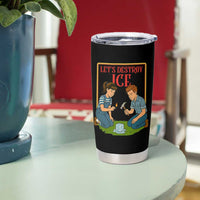 Let’s Destroy ICE Tumbler Cup Retro Parody Protest with Satirical Childhood Graphic