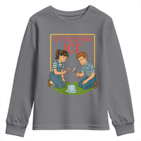 Let’s Destroy ICE Youth Sweatshirt Retro Parody Protest with Satirical Childhood Graphic