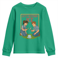 Let’s Destroy ICE Youth Sweatshirt Retro Parody Protest with Satirical Childhood Graphic