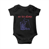 No Ice Please Funny Cat Meme Baby Onesie Subtle Against Ice Protest Political Resistance