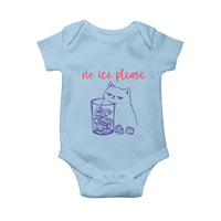 No Ice Please Funny Cat Meme Baby Onesie Subtle Against Ice Protest Political Resistance