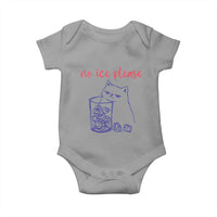No Ice Please Funny Cat Meme Baby Onesie Subtle Against Ice Protest Political Resistance