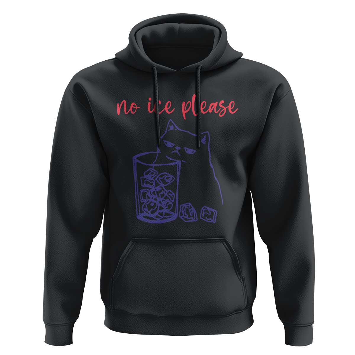 No Ice Please Funny Cat Meme Hoodie Subtle Against Ice Protest Political Resistance
