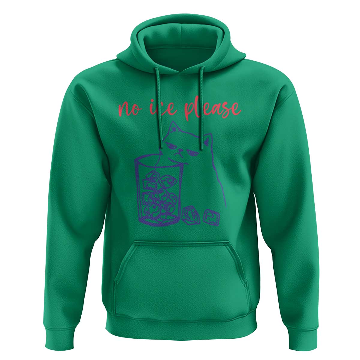 No Ice Please Funny Cat Meme Hoodie Subtle Against Ice Protest Political Resistance