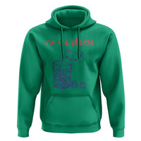 No Ice Please Funny Cat Meme Hoodie Subtle Against Ice Protest Political Resistance