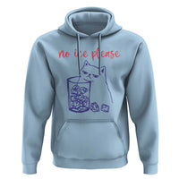 No Ice Please Funny Cat Meme Hoodie Subtle Against Ice Protest Political Resistance