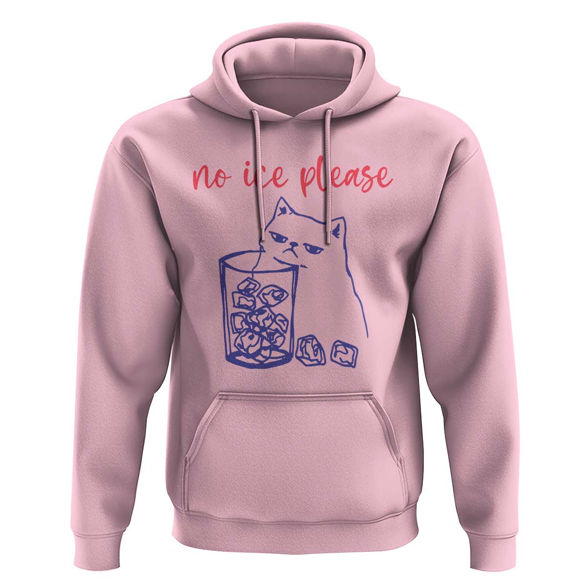 No Ice Please Funny Cat Meme Hoodie Subtle Against Ice Protest Political Resistance