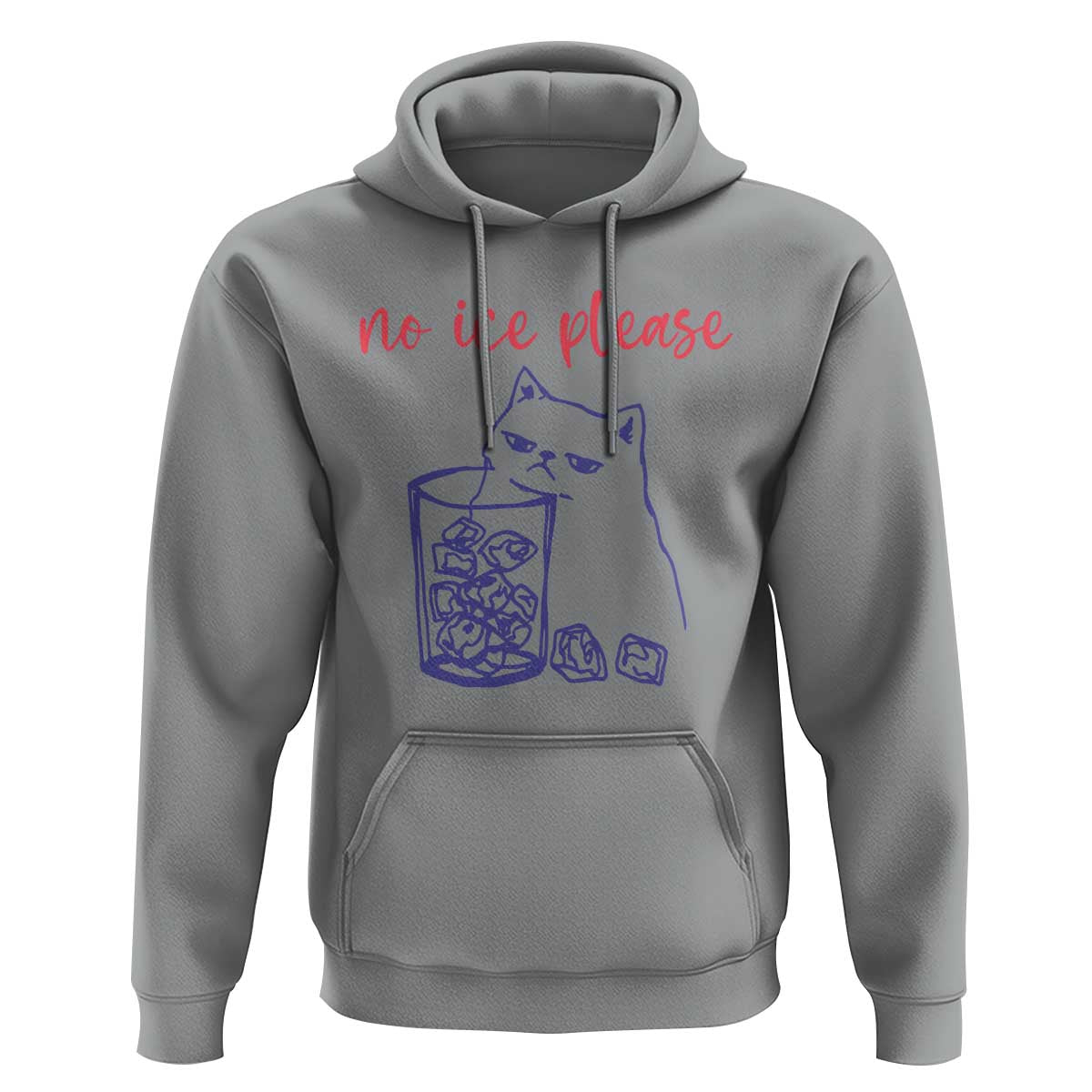 No Ice Please Funny Cat Meme Hoodie Subtle Against Ice Protest Political Resistance