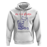 No Ice Please Funny Cat Meme Hoodie Subtle Against Ice Protest Political Resistance