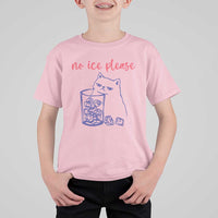 No Ice Please Funny Cat Meme T Shirt For Kid Subtle Against Ice Protest Political Resistance