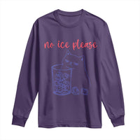 No Ice Please Funny Cat Meme Long Sleeve Shirt Subtle Against Ice Protest Political Resistance