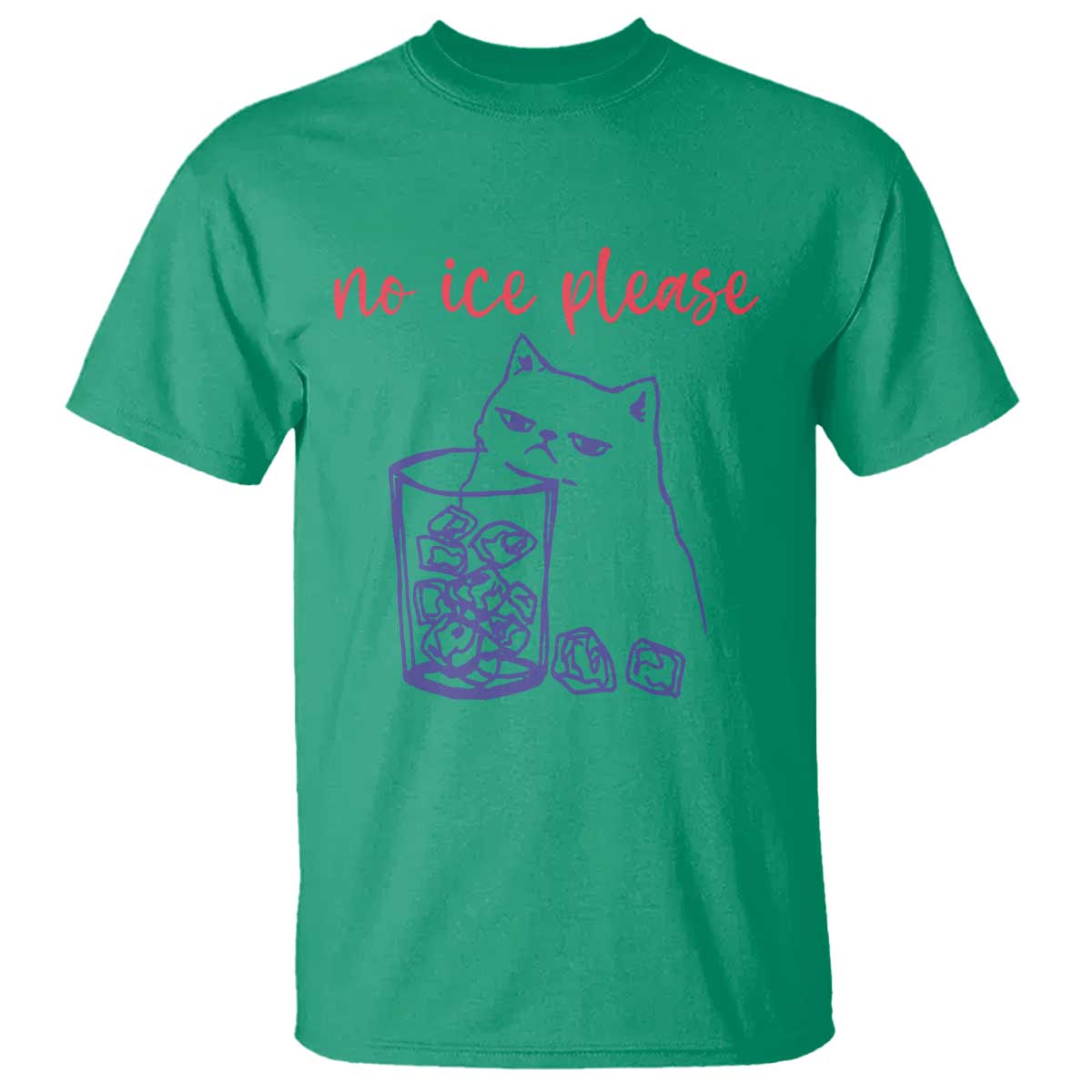 No Ice Please Funny Cat Meme T Shirt Subtle Against Ice Protest Political Resistance
