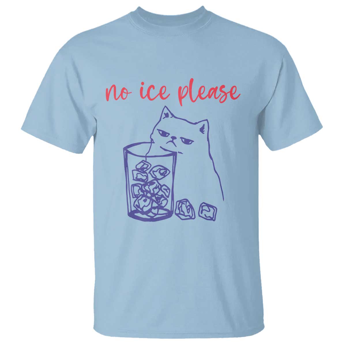 No Ice Please Funny Cat Meme T Shirt Subtle Against Ice Protest Political Resistance