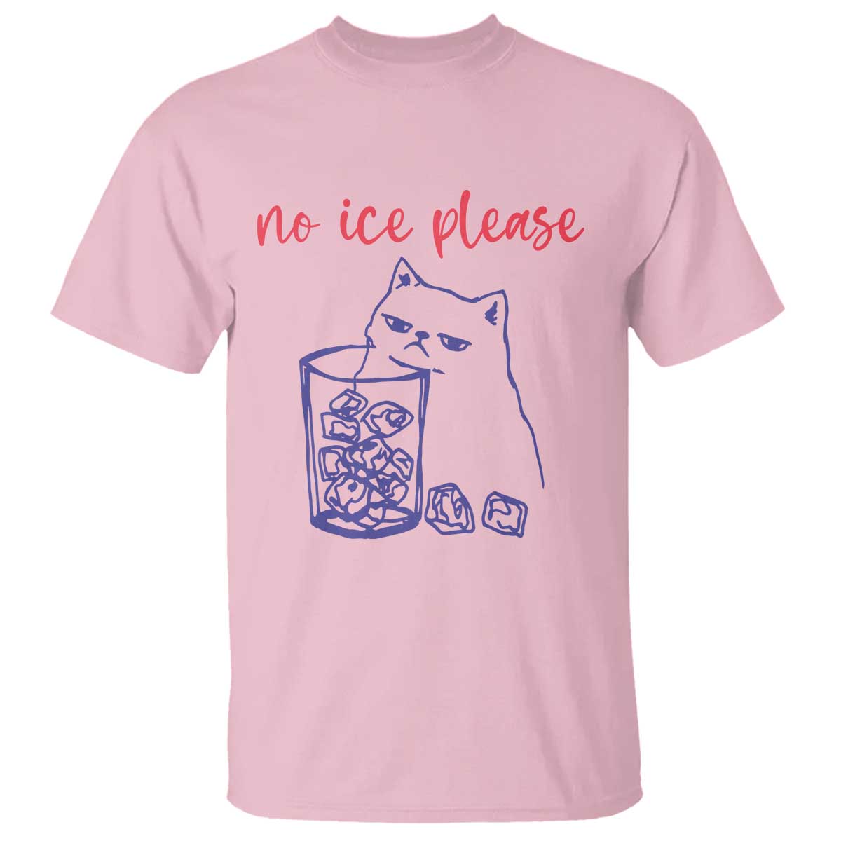 No Ice Please Funny Cat Meme T Shirt Subtle Against Ice Protest Political Resistance
