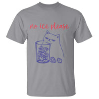 No Ice Please Funny Cat Meme T Shirt Subtle Against Ice Protest Political Resistance