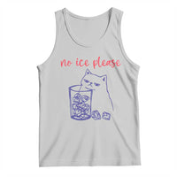 No Ice Please Funny Cat Meme Tank Top Subtle Against Ice Protest Political Resistance
