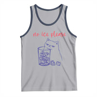 No Ice Please Funny Cat Meme Tank Top Subtle Against Ice Protest Political Resistance