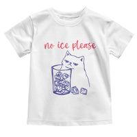 No Ice Please Funny Cat Meme Toddler T Shirt Subtle Against Ice Protest Political Resistance
