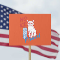 No Ice Please Angry Cat Graphic Protest Sign Subtle Against Ice Protest Political Resistance