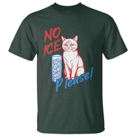 No Ice Please Angry Cat Graphic T Shirt Subtle Against Ice Protest Political Resistance