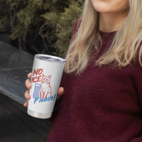 No Ice Please Angry Cat Graphic Tumbler Cup Subtle Against Ice Protest Political Resistance