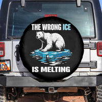 The Wrong Ice is Melting Polar Bear Spare Tire Cover Against Ice Environmental Activist Protest