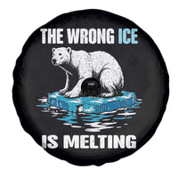 The Wrong Ice is Melting Polar Bear Spare Tire Cover Against Ice Environmental Activist Protest